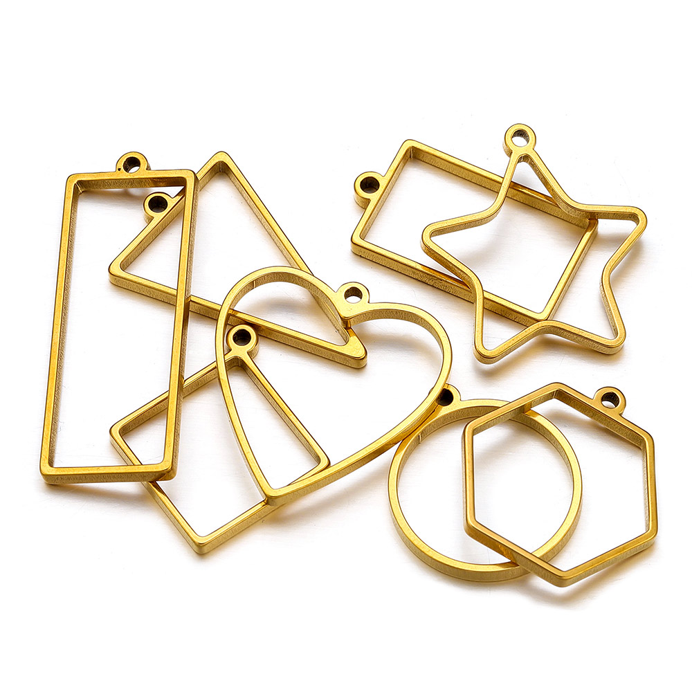 10pcs Stainless Steel Geometri - огляд і ціна Resin Mold Jewelry