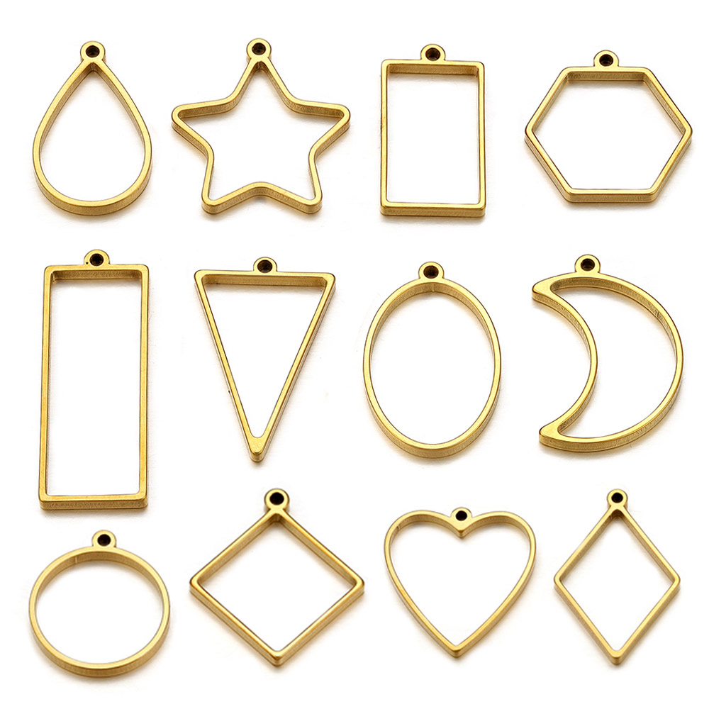10pcs Stainless Steel Geometri - огляд і ціна Resin Mold Jewelry