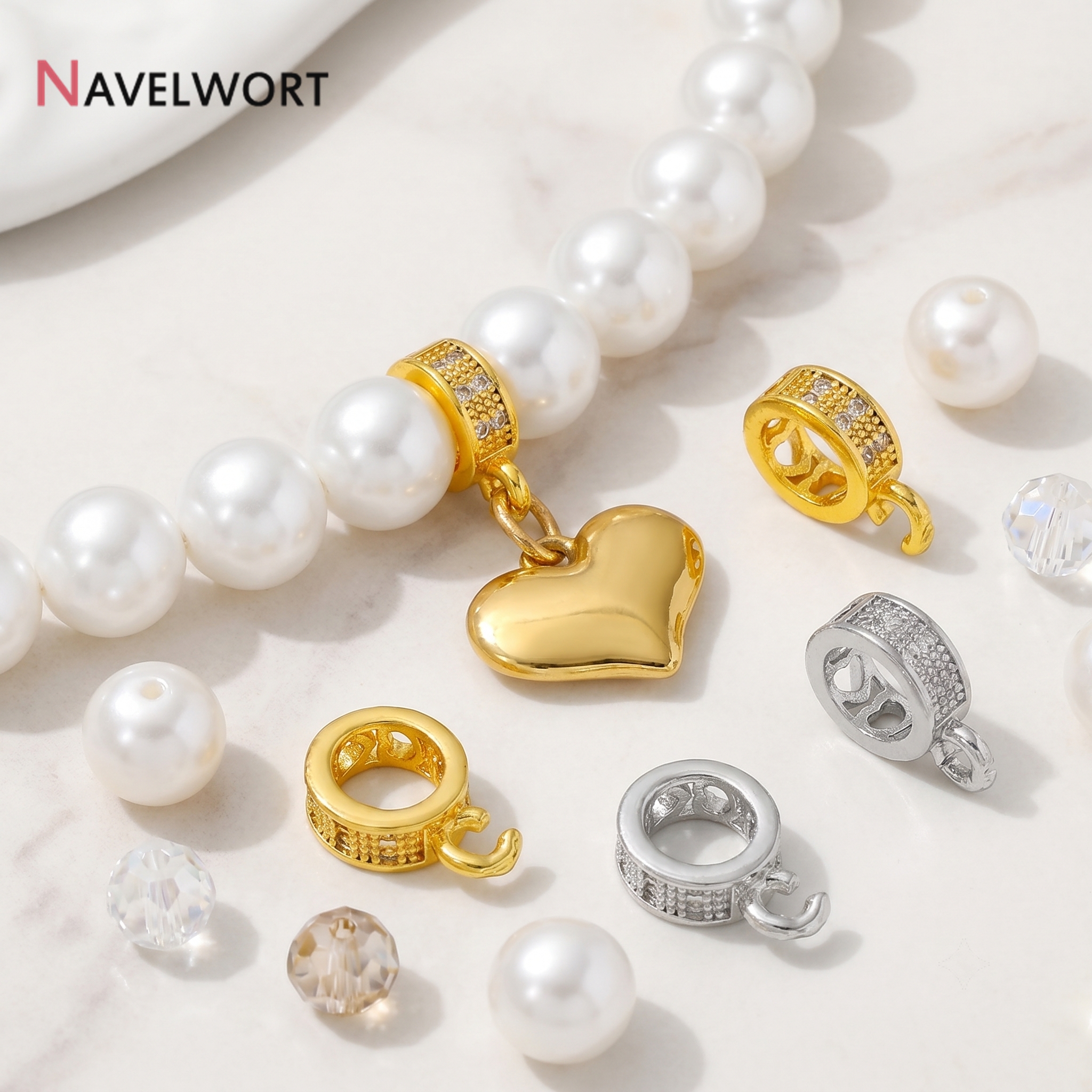 14K Gold Plated Inlaid Zircon  - огляд і ціна Jewelry Making Metal Supplies