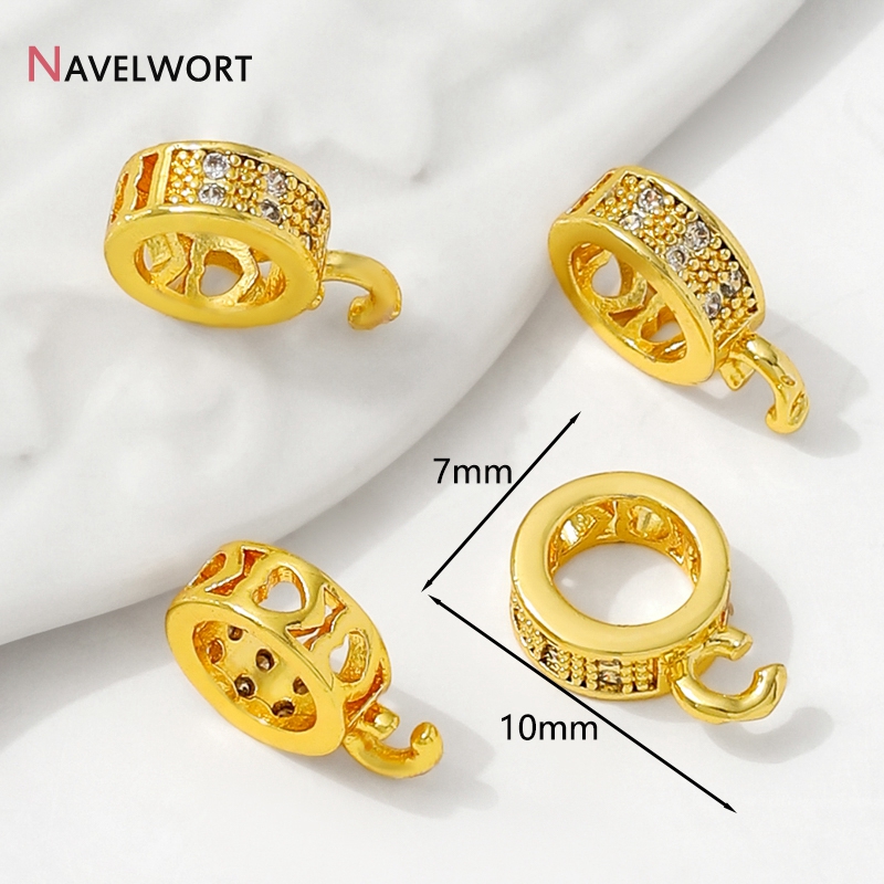 14K Gold Plated Inlaid Zircon  - огляд і ціна Jewelry Making Metal Supplies