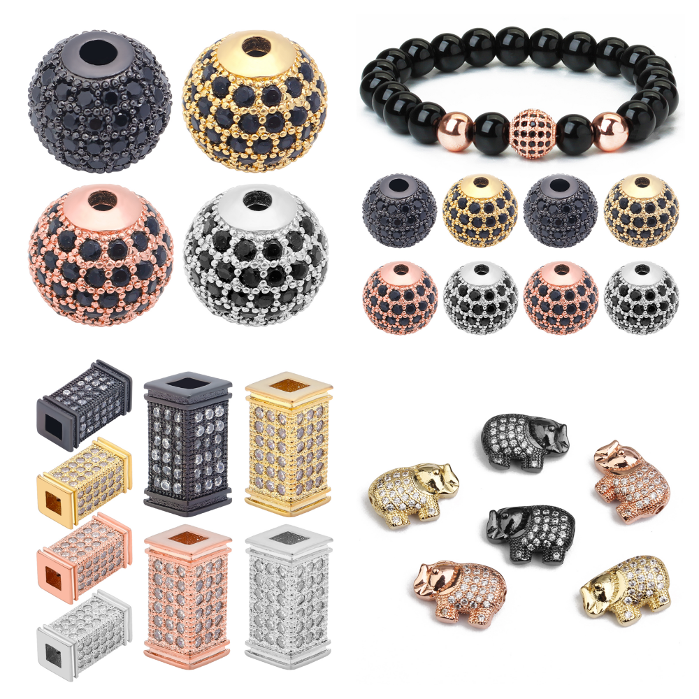 DC  2pcs/lot Copper Inlaid Zir - огляд і ціна Jewelry Making Dc