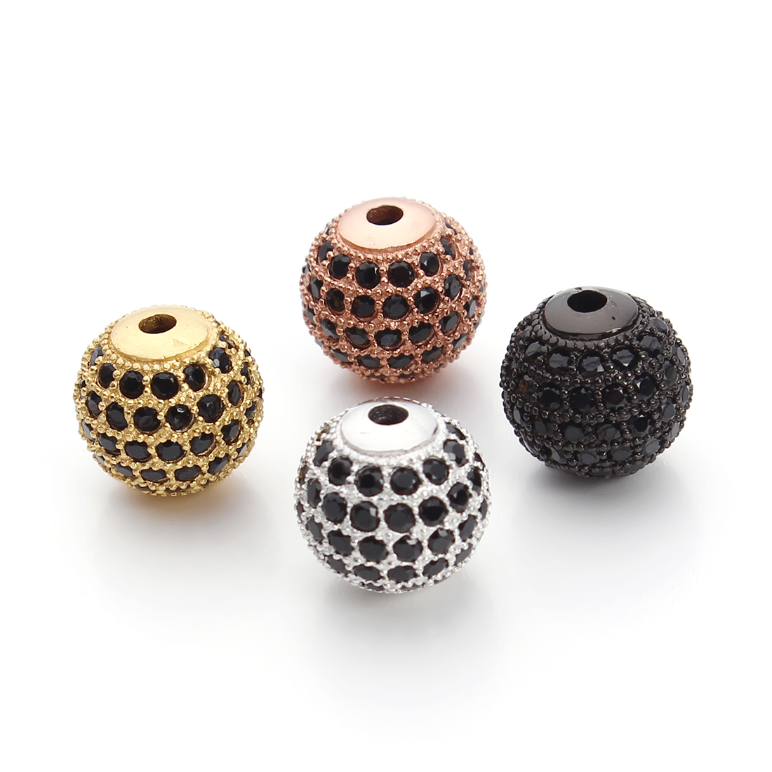 DC  2pcs/lot Copper Inlaid Zir - огляд і ціна Jewelry Making Dc