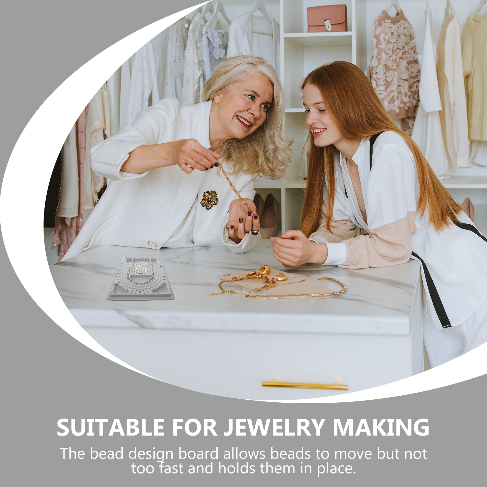 2Pcs Bead Design Board Jewelry - огляд і ціна Jewelry Making Necklaces
