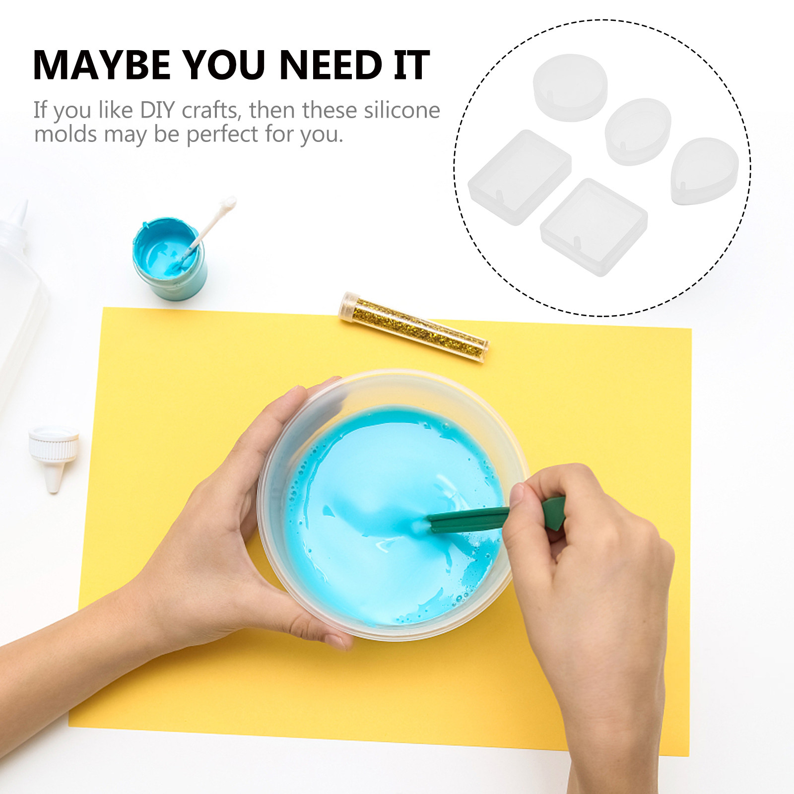 10pcs Pendant Mold Set Silicon - огляд і ціна Resin Mold Jewelry
