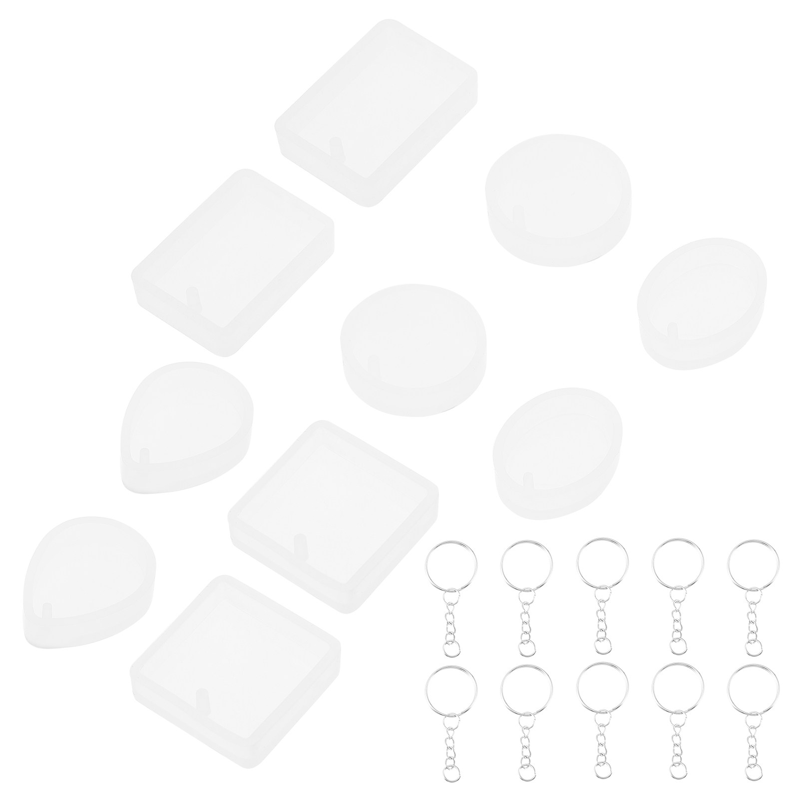 10pcs Pendant Mold Set Silicon - огляд і ціна Resin Mold Jewelry