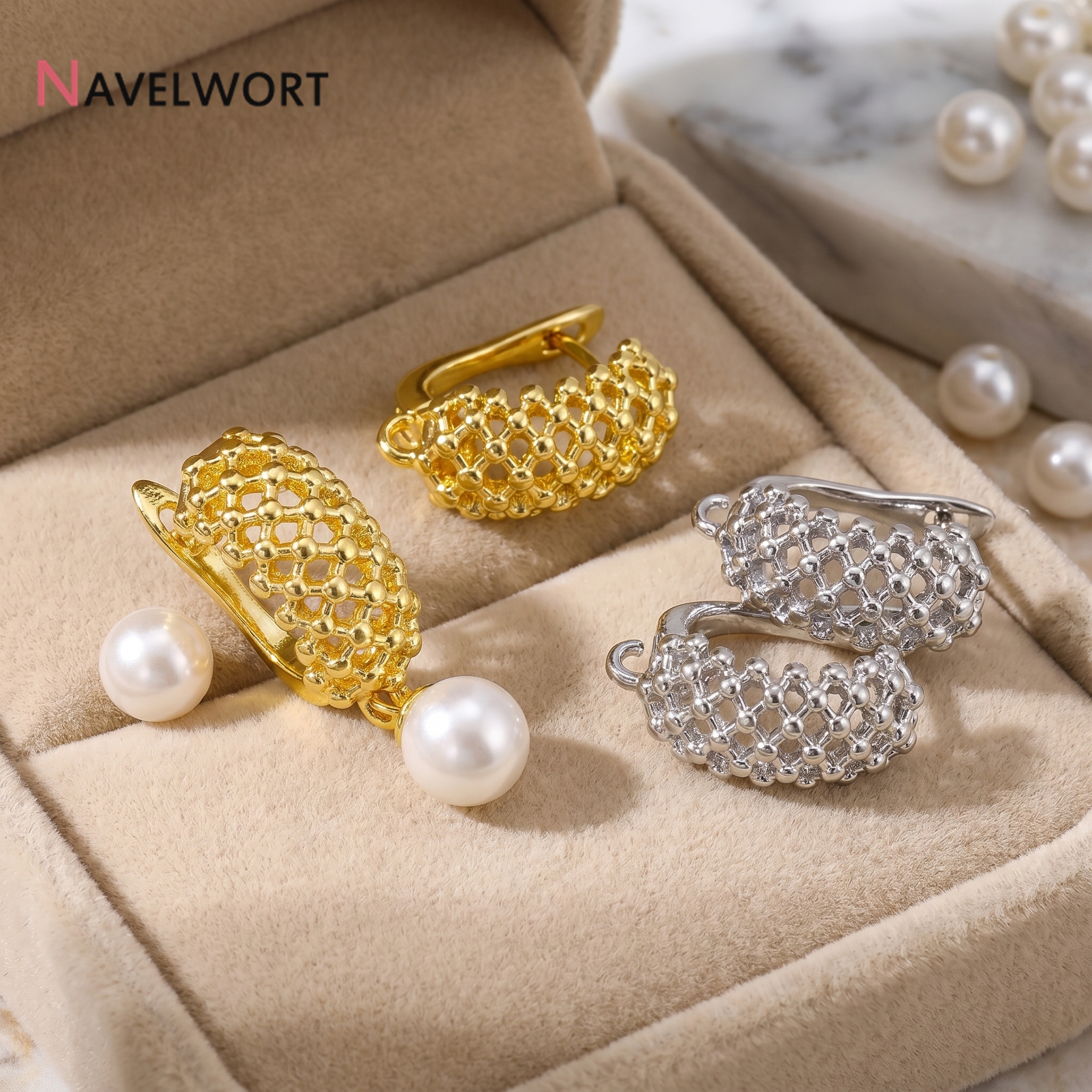 18K Gold Plated Brass  Hollow  - огляд і ціна Jewelry Making Metal Supplies