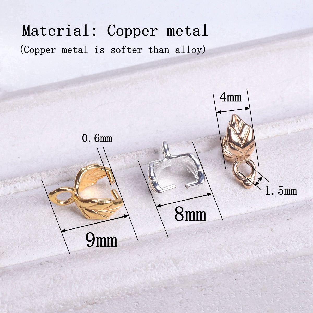 10pcs Gold/Silver/Light Gold C - огляд і ціна Jewelry Making Light