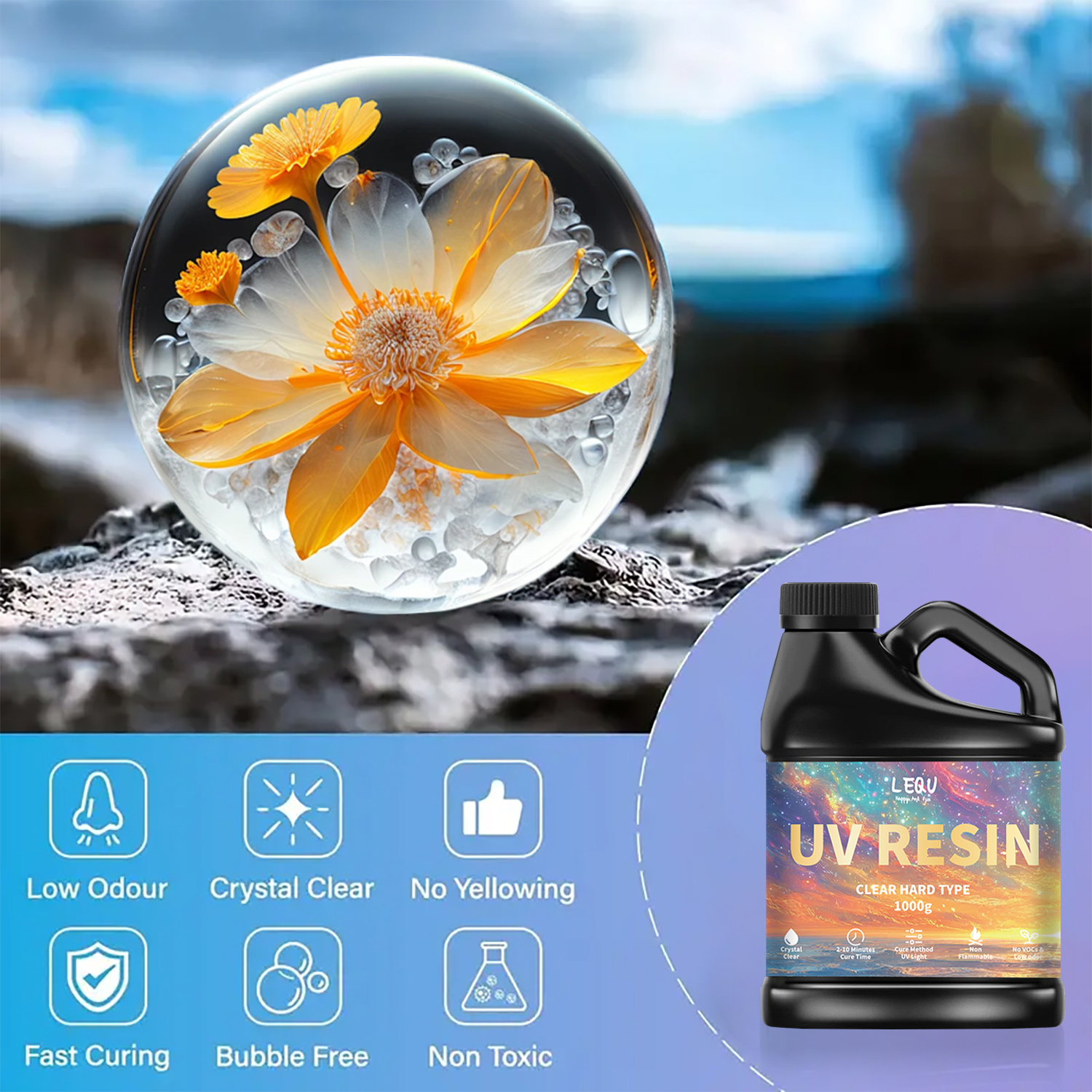 100/200/500/1000g UV Epoxy Res - огляд і ціна Jewelry Making Glue
