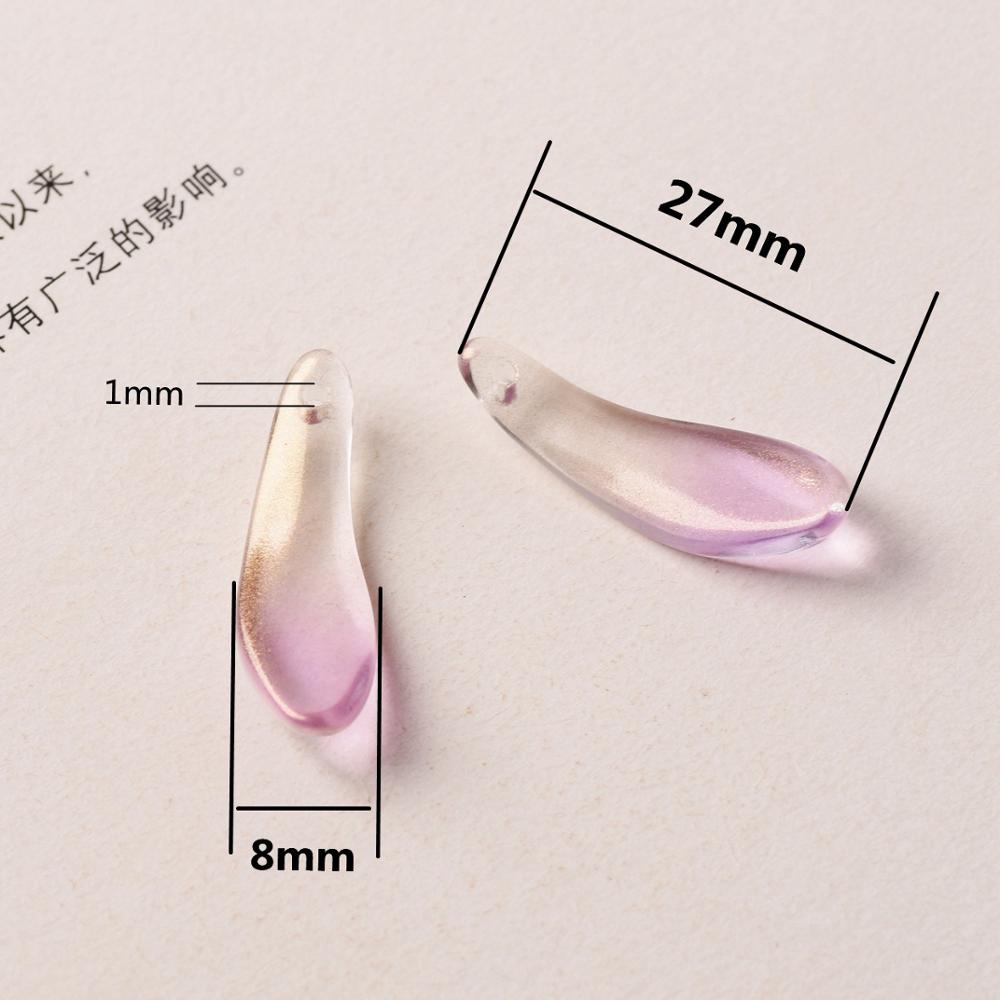 Long Petal Shape 10pcs 27x8mm  - огляд і ціна Jewelry Making Drill