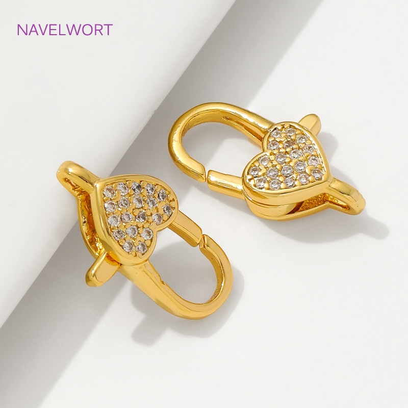 18K Gold Plated Inlaid Zircon  - огляд і ціна Jewelry Making Metal Supplies