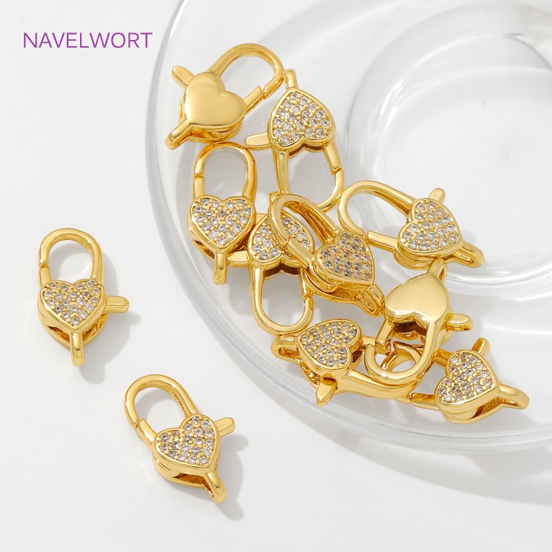 18K Gold Plated Inlaid Zircon  - огляд і ціна Jewelry Making Metal Supplies